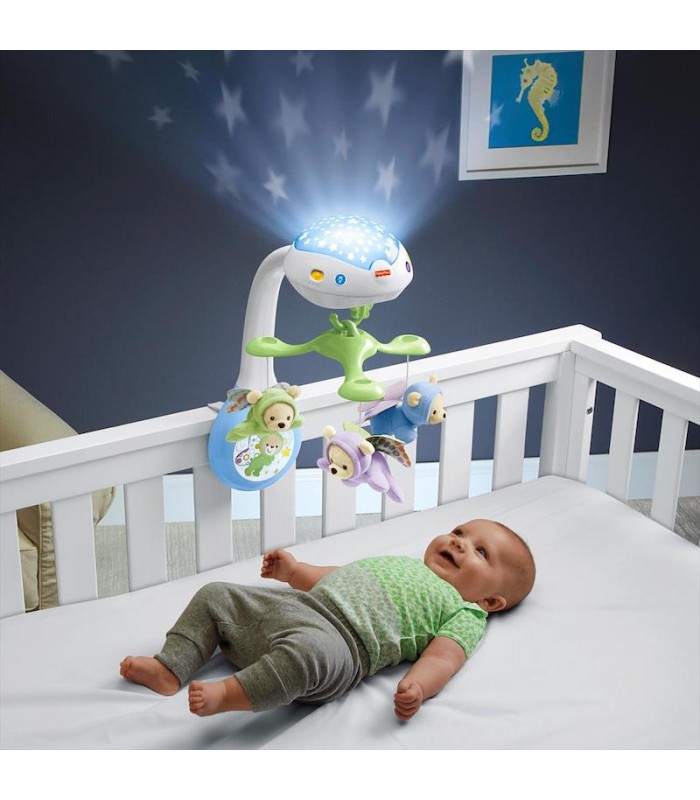 MOVIL para Cuna Ositos Voladores de Fisher Price con proyector de luz