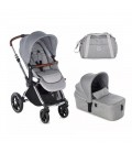 Cochecito Jane Kawai con capazo Micro DIM GREY