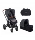 Cochecito Jane Kawai con capazo Micro COLD BLACK