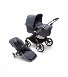 BUGABOO FOX 3 COMPLETO GRAPHITE AZUL TORMENTA