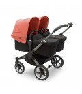  Bugaboo Donkey 5 Twin Gemelar graphite negro rojo amanece