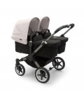  Bugaboo Donkey 5 Twin Gemelar graphite negro blanco niebla