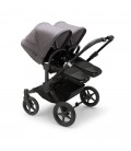 Bugaboo Donkey 5 Twin Gemelar negro negro gris melange