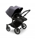 Bugaboo Donkey 5 Twin Gemelar negro negro azul tormenta