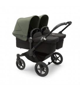 Bugaboo Donkey 5 Twin Gemelar negro negro verde bosque