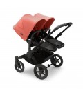 Bugaboo Donkey 5 Twin Gemelar negro negro rojo amanecer