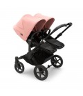 Bugaboo Donkey 5 Twin Gemelar negro negro rosa amanecer