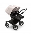 Bugaboo Donkey 5 Twin Gemelar negro negro blanco niebla