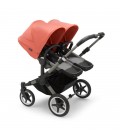  Bugaboo Donkey 5 Twin Gemelar graphite gris melange rojo amanece