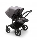 Bugaboo Donkey 5 Twin Gemelar negro gris melange gris melang