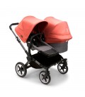  bugaboo-donkey-5-duo graphite gris melange rojo amanecer