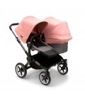  bugaboo-donkey-5-duo graphite gris melange rosa amanecer