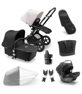 PACK PASEO CAMALEON 3 BUGABOO negro/blco fresco