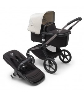 BUGABOO FOX 5 Graphite negro Blanco niebla