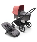 BUGABOO FOX 5 Negro Gris Rojo amanecer