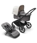 BUGABOO FOX 5 Negro Gris Blanco niebla