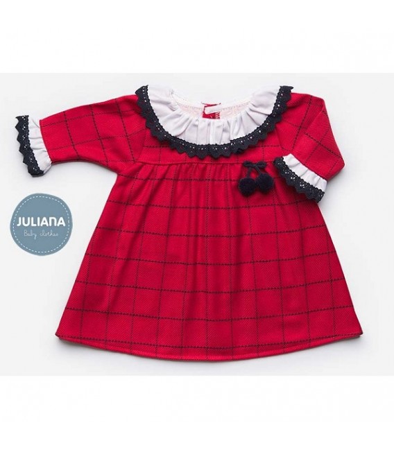 Vestido invierno paño POM POM de JULIANA