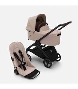 COCHE BUGABOO DRAGONFLY DESERT TAUPE 2 PIEZAS COMPLETO