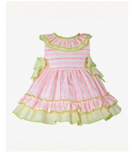 VESTIDO RAYAS FLUOR CON BRAGUITA MIRANDA