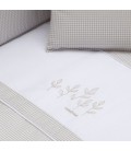 Colcha para cuna invierno-verano con protector-cambrass