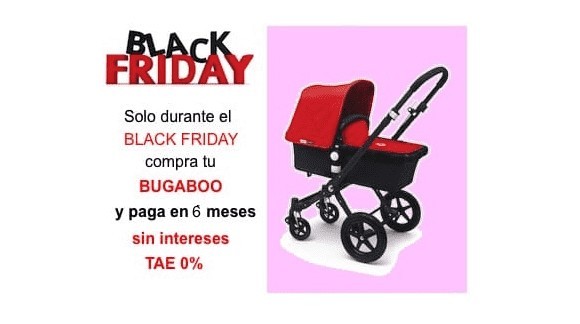 COMPRA TU BUGABOO Y PAGA EN 6 MESES SIN INTERESES DURANTE EL BLACK FRIDAY